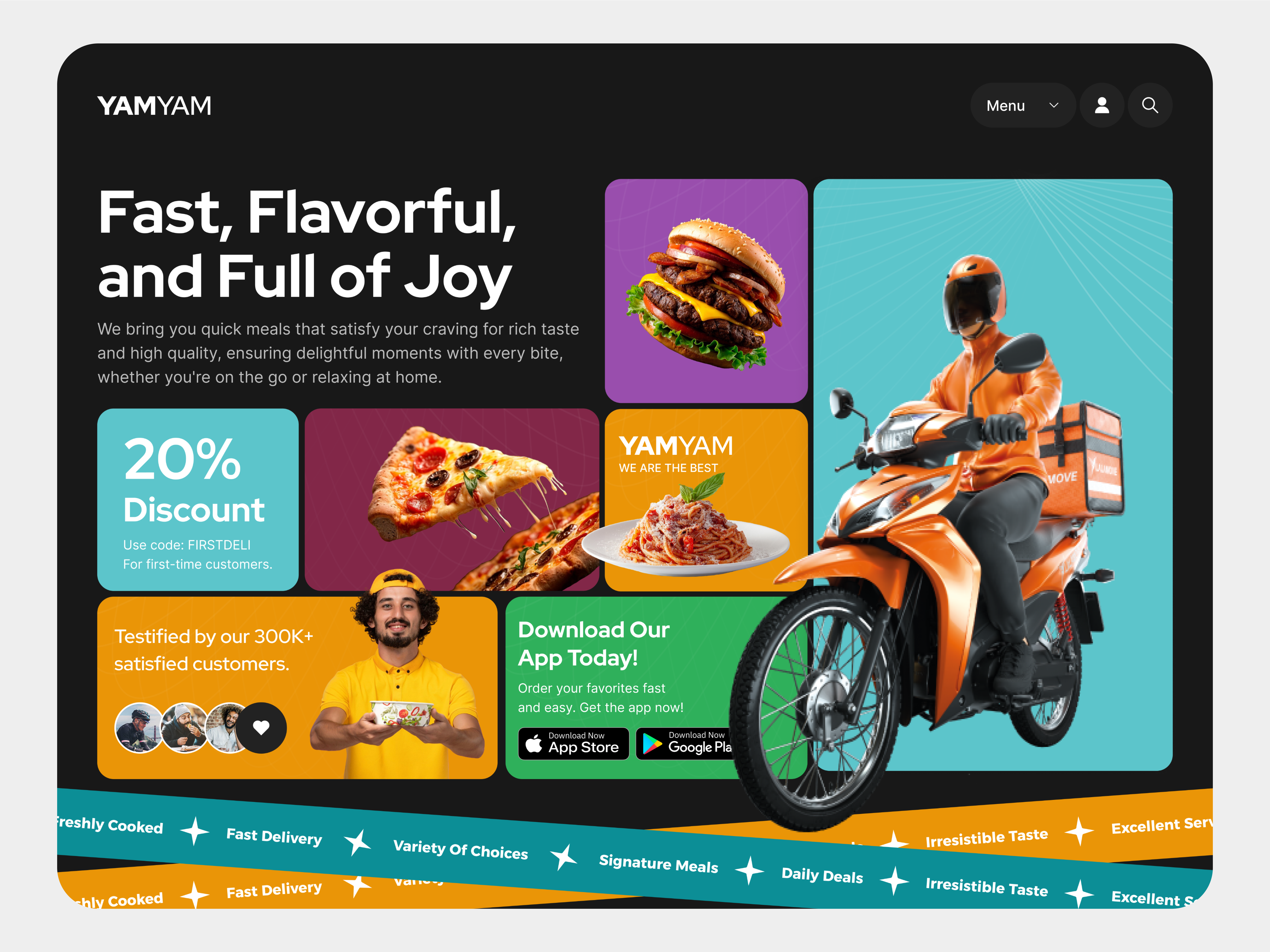 YAMYAM - Food App 😋 app des design food graphic design mobile ui user interface ux yamyam food app
