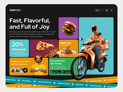 YAMYAM - Food App 😋 app des design food graphic design mobile ui user interface ux yamyam food app