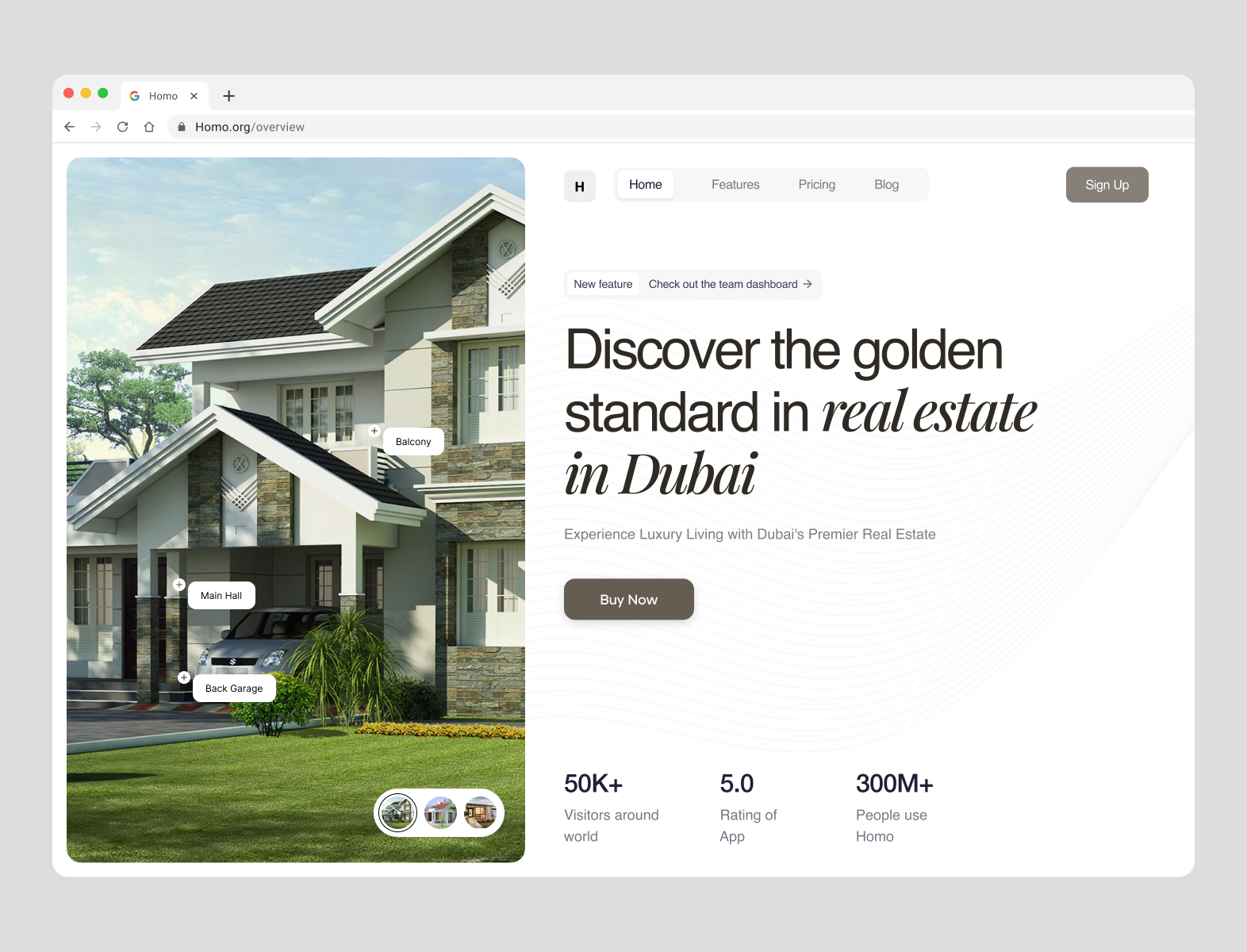 Property listing landing page design by Md Abir Hossain for Hilf al