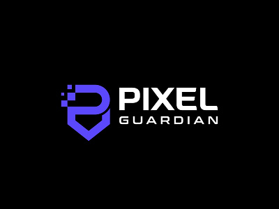 Pixel Guardian- Logo Animation 2d animation animation custom animation cyber security logo animation logo animation motion graphics