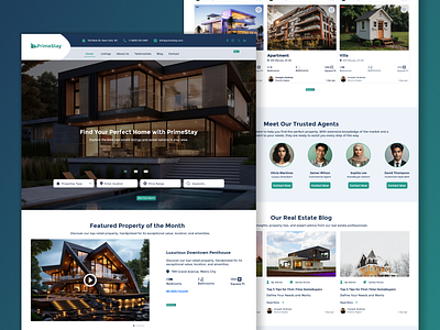 Real Estate Landing Page Design branding landing page design prototype real estate real estate design real estate landing page real estate website design ui ux design user experience user interface website design wireframe