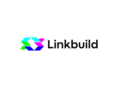 Linkbuild Logo Design abstract logo app icon brand identity branding build logo creative logo gradient logo link linkbuild logo logo design web logo