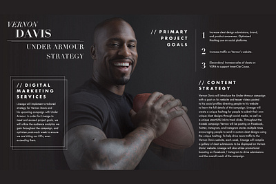 Vernon Davis - Marketing Strategy graphic design layout design marketing strategy