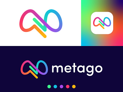 meta logo design brand brand identity branding colorful logo design graphic design lettermark logo logo design logo designer logo mark logodesign logos logotype meta meta logo minimalist logo modern logo monogram typography