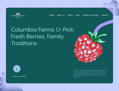 Columbia Farms - Design proposal branding design typography ui ux