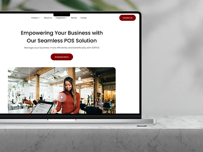 POS Landing Page design website landing page ui uiux website