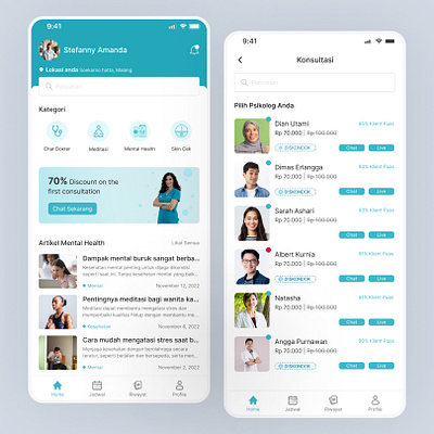 Mental A app design landing page landing page clean mental health mental health app ui ui app uiux ux