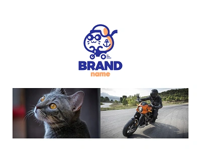 Kitty Rider ready-made logo for sale 3d anhdodes animation branding design graphic design illustration logo logo design logo designer logodesign minimalist logo minimalist logo design motion graphics ui