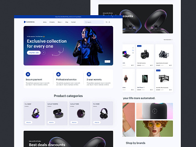 Web Design - Ecommerce / Landing Page ecommerce landing page online store shop shopify store ui uiux web web design website website design woocommerce