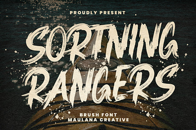 Sortning Rangers Brush Font animation branding brush font brush handmade brush typeface font fonts graphic design logo nostalgic