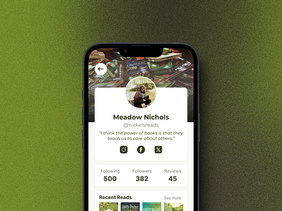 006 | User Profile app design dailyui design mobile design product design profile profile screen ui user user profile user screen ux