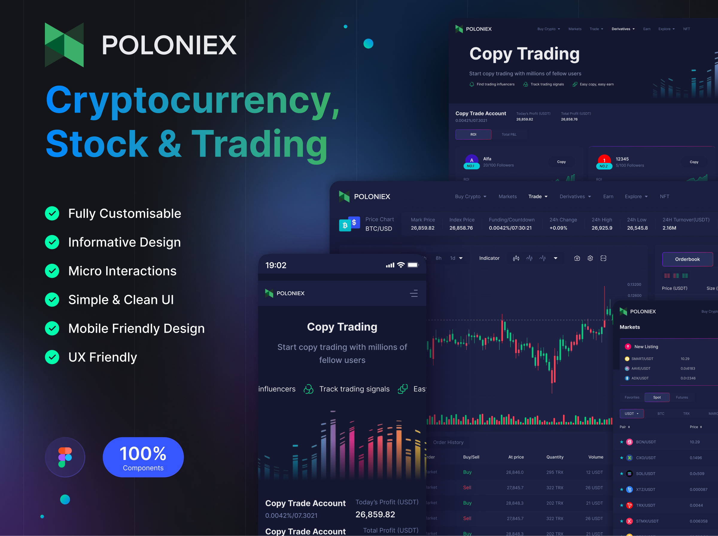 Example of Crypto Platform Design And App UI UX