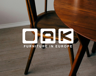 OAK - Furniture Logo and Brand Identity Design architecture brand identity branding chair furniture furniture branding furniture design home decor interior design logo real estate visual design visual furniture visual identity