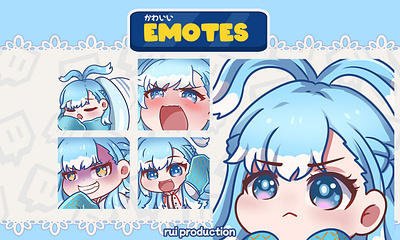 Emotes custom for vtuber chibi emotes twitch, Etc aqua chibi chibi emotes custom emotes design illustration kobo kobo chibi kobo emotes logo logodesign streamer twitch twitch emotes twitch logo twitch.tv vtuber youtube logo