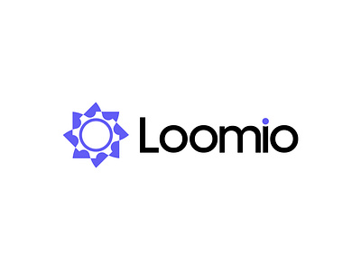 Loomio Logo Design abstract logo app icon brand identity branding creative logo logo design loom loomio loomio logo video recording logo