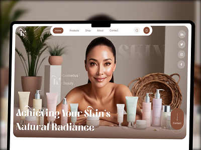 🌿 Achieve Your Skin’s Natural Radiance | Hero Section Design 🌿 3d animation beauty website design clean uiux e commerce skincare ui graphic design minimalist skincare ui modern beauty ui natural beauty design natural skincare layout product focused layout responsive skincare site skincare brand website skincare hero section skincare ui design soft color palette ui uiux design user centered design wellness web design