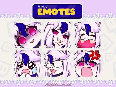 Emotes custom for vtuber chibi emotes twitch, Etc characterdesign characterillustration customemotes deviantart digitalart emotecommission emotedesign emoteportfolio emoteshop gamingart illustrationart twitchaffiliate twitchcreative twitchemotes twitchpartner vtubercommunity vtuberemotes