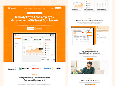 Tergaji - Landing Page finance landingpage saas ui ux webdesign website