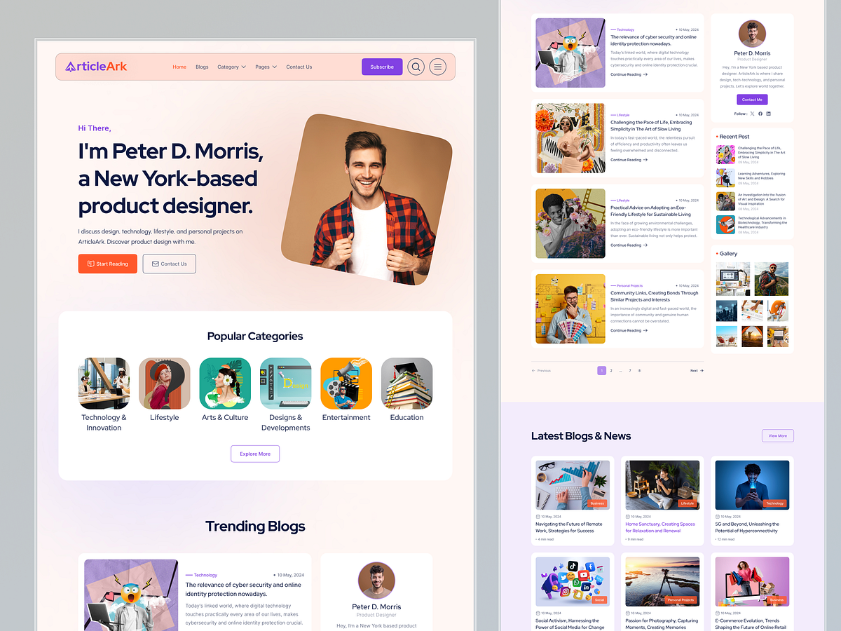 Magazine Style Blog designs, themes, templates and downloadable graphic