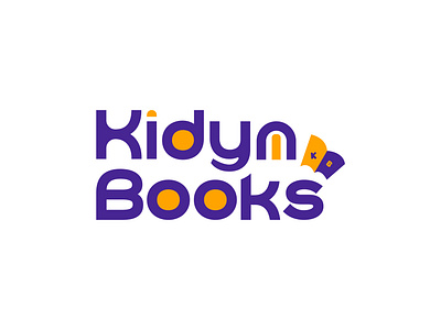 Kidyn Books Logo Design app icon books logo brand identity branding child logo creative logo kids logo kidyn books kidyn books logo design logo design