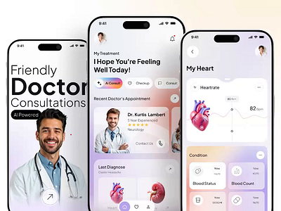 Ai health app design ai app ai doctor app ai health app ai healthcare ai heath app design app app design app designer appointment app appointment booking app doctor app doctor app design health app health app design healthcare app healthcare app design mobile app modern app ui design ui designer