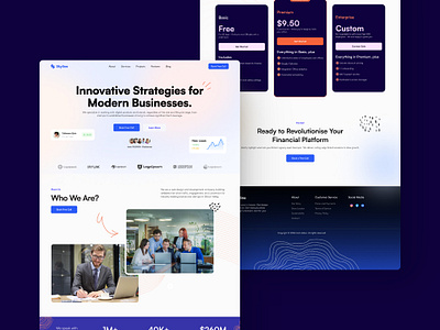 Design/Marketing Agency Landing Page - Website Design agencywebsite app branding design designapp ecommerce inspiration israt marketing pattern ui uxisrat webapp webdesign