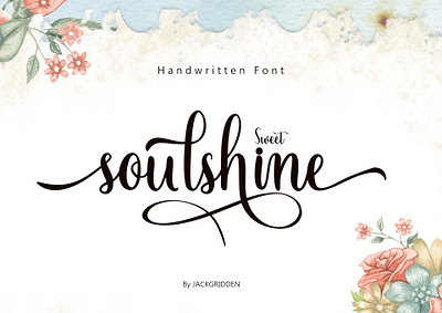 sweet soulshine - script font branding design fashion font graphic design handwritten illustration script soulshine sweet typeface