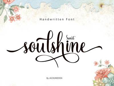 sweet soulshine - script font branding design fashion font graphic design handwritten illustration script soulshine sweet typeface