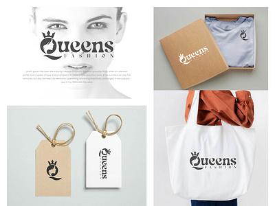 Queens fashion streetwear clothing boutique urban logo app apps logo boutique branding clothing design fashion graphic design illustration logo logo design logo generation logo idea logo maker logo shop queens street streetwear ui urban