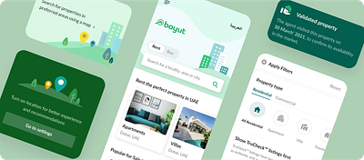 Bayut - Mobile App UI/UX dubai designer mobile app prop tech real estate ui