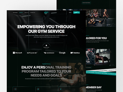 INFINIT - SERVICE PAGE cool futuristic gym inspiration landing page ui uiux website wild