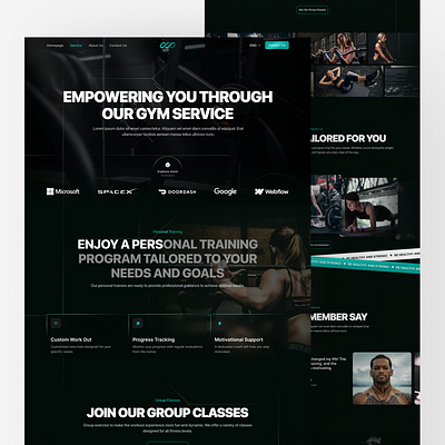 INFINIT - SERVICE PAGE cool futuristic gym inspiration landing page ui uiux website wild