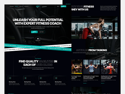INFINIT - SERVICE PAGE cool futuristic gym inspiration landing page ui uiux website wild
