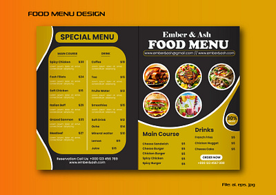 Food Menu design cafe design food food menu graphic design menu menu design restaurant