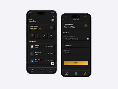 Crypto Wallet Dashboard UI app clean concept crypto crypto app dashboard fintech app mobile mobile app ui uiux user interface ux wallet webdesign website