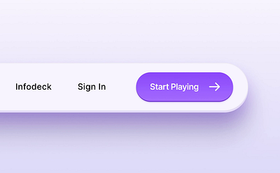 Interactive Button Nav Bar animated button animation bar button cta figma landing page light navbar navigation purple