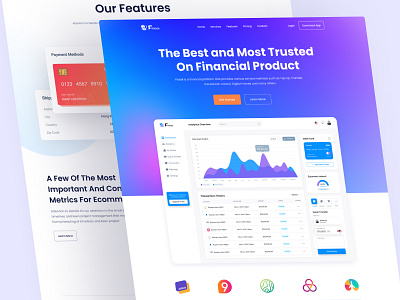 Finance SaaS App Landing Page dashboard ui figma finance fintech landing page minimalist saas landing saas website salahuddinuix sass sass application sass design sass software ui uiux uiuxdesign web web design website website design