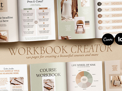 WorkBook Elegant for Course Creators canva ebook template canva workbook template course creator course template course workbook coursebook coursework ebook ebook cover ebook cover template ebook template ebook template canva ebook template indesign workbook workbook canva workbook design workbook indesign workbook template workbook template canva