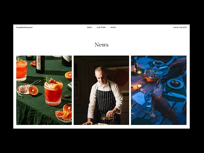 🎁 Free Restaurant Template bar website design first screen hero section landing page restaurant restaurant website ui web design