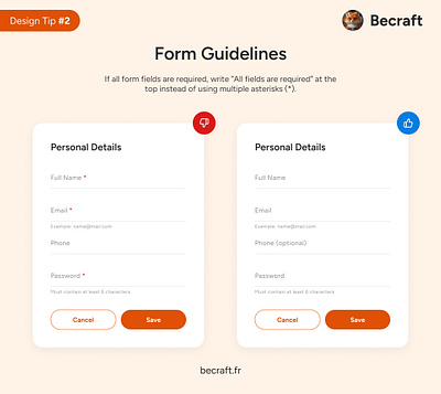 UI Design Tips - #2 Form Guidelines design do dodont dont tips ui design ux design