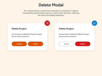 UI Design Tips #3 - Delete Modal design do dodont dont tips ui design ux design