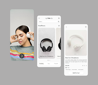 Headphones app design app design headphones mobile mobileapp ui ux