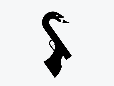 Gun Swan branding design graphic design logo logo design collab typography