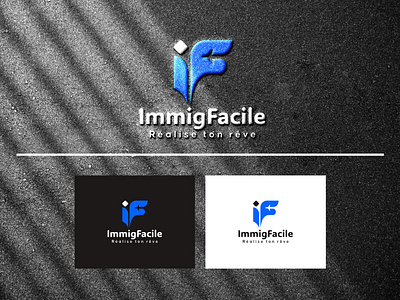 ImmigFacile branding cafe cargo logo custom logo design graphic design illustration immigration lettering logo logo design plane transportation logo travel logo typography ui vector