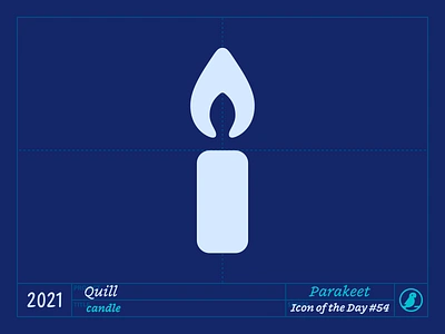 Icon of the Day #54 birthday candle design fire flame halloween icon icons illustration ios ui vector