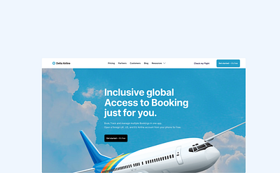 Delta Line Booking Landing Page Redesign app branding design ui