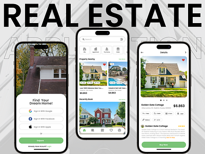 Real Estate App UI Design appdesignshowcase branding designinspiration digitaldesign graphic design interactive design mobileappdesign modernappdesign motion graphics propertyapp realestateappdesign realestateinnovation realestateuiux responsive design ui ui design tools and software uiuxdesign usercentereddesign