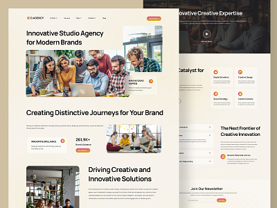 Digital Studio Agency Website Design app design digital studio website home page landing page ui design ui ux design uiux design ux design web application web design website design