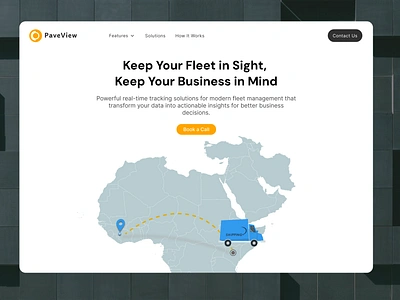 Fleet Tracking Management System design enterprise fleet fleet management system gps tracking illustration landing page logistics management saas tracking app transportation trendy ui