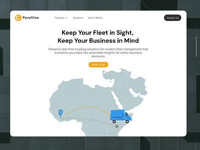 Fleet Tracking Management System design enterprise fleet fleet management system gps tracking illustration landing page logistics management saas tracking app transportation trendy ui